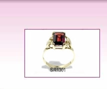 garnet gemstone ring